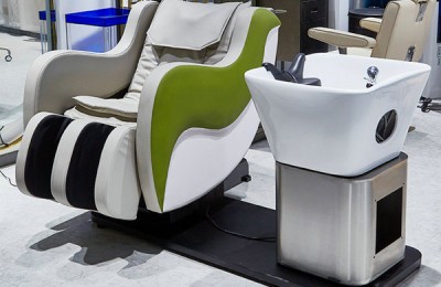 Moda retrolavado Champú Unidad Lay Down Lavado Salón Presidente del lavabo del fregadero Venta en Guangzhou