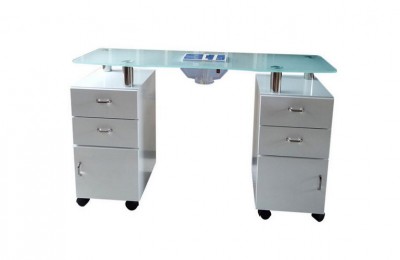 Wholesale nail technician desk spa manicure table station with dust collector