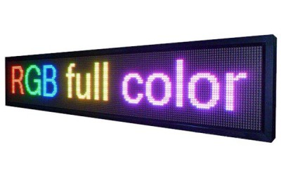 Outdoor Full Color Digital Scrolling Text Moving Message Mini Neon Open Programmable Led Sign Board