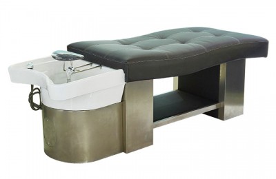 China Promotion women beauty shampoo bed massage salon lay down washing basin chair
