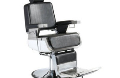 Heavy-duty black leather reclining hydraulic men recline hairdressing barber chairs