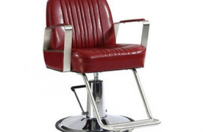 salon equipment hydraulic red hair cutting styling chair for barber shop