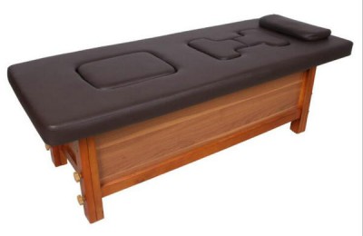 Wood steam treatment massage bed facial table