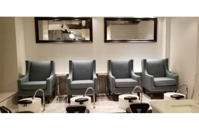 Alibaba Nail salon furniture manicure sofa station pedicure chair spa foot massage benches
