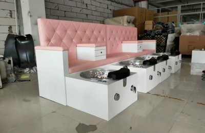 High quality spa manicure sofa nail salon pedicure chairs foot massage station