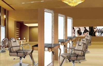 Customized Hairdressing Styling Mirror Salon Makeup Station for Barber shop