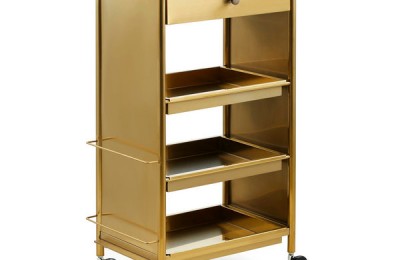 Metal Beauty Manicure Nail Salon Facial Pedicure Tools Storage Cart Barber Hairdressing Trolley Drawers