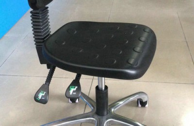 ESD Industry Workshop Adjustable Drafting Chair Ergonomic PU lab Swivel Seating Rolling Cleanroom Stool