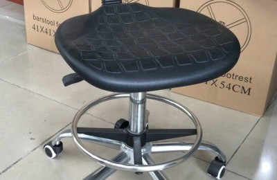 Adjustable ESD backrest workshop seating anti-static hospital swivel task armchair clean room laboratory stool