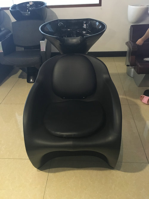 New design black beauty hair salon shampoo chair backwash bowl with
